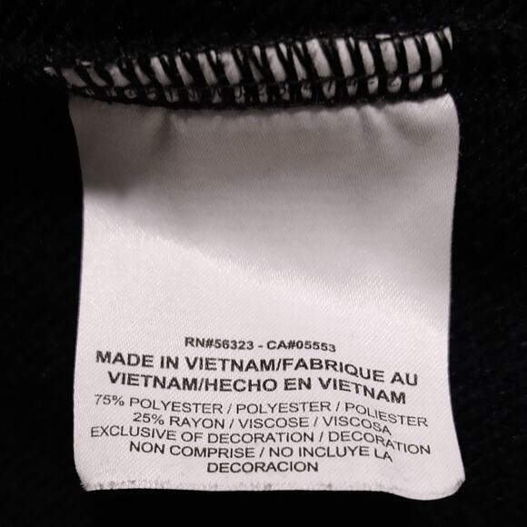 Nike Dri Fit Black Sweatshirt size small Funnel Neck - Picture 8 of 8